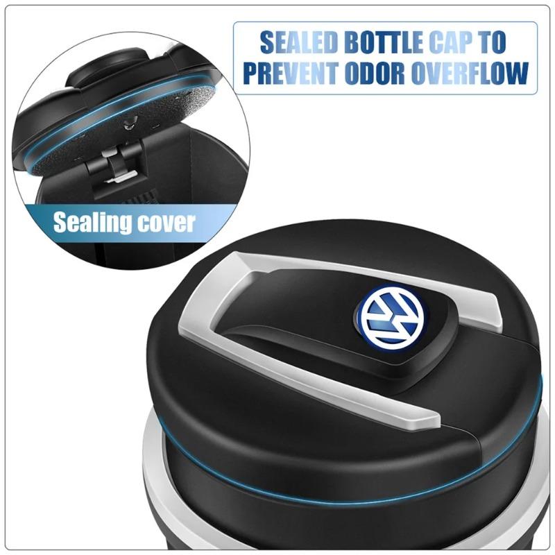 Hub Caps Car Ashtray Cigar Ash Tray Coin Storage Cup Led Light For VW Volkswagen Tiguan Passat GTI Rline Polo Golf Scirocco Acce Xc2
