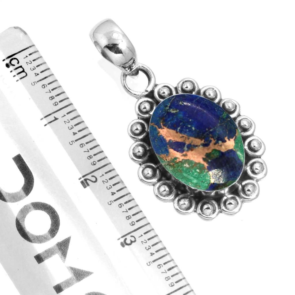 925 Sterling Silver Pendant Women Gemstone Handmade Jewelry Christmas Gift Amazonite Angelite Blue Opal Botswana Agate Mohave Azurite Chrysocolla
