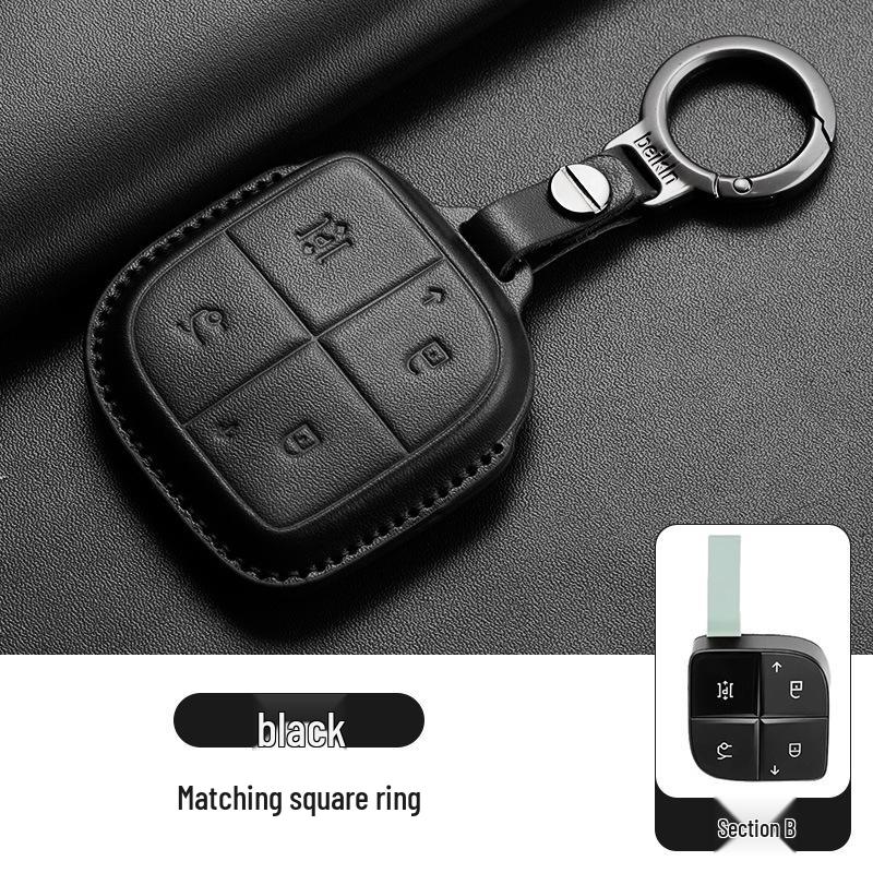 Lynk & Co 08 Key Case: High-End Genuine Leather Shell for Men & Women