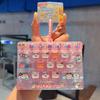Creative Push Button Keychain Silicone Keycap Clicker Keyring Fidget Keyboard Pendant  Small Gift