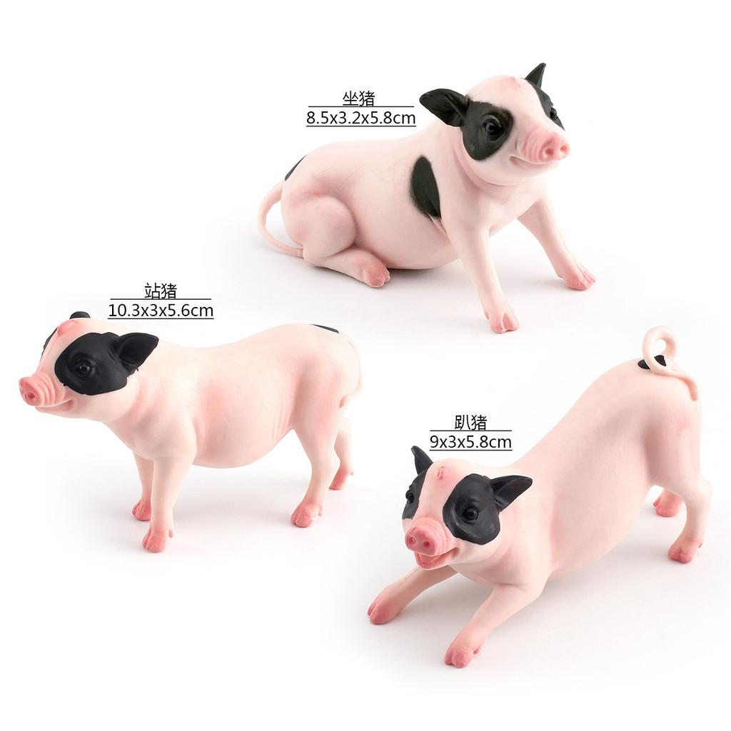 Realistic Pvc Farm Pig Figurine Decorative Piece For Home And Office Display