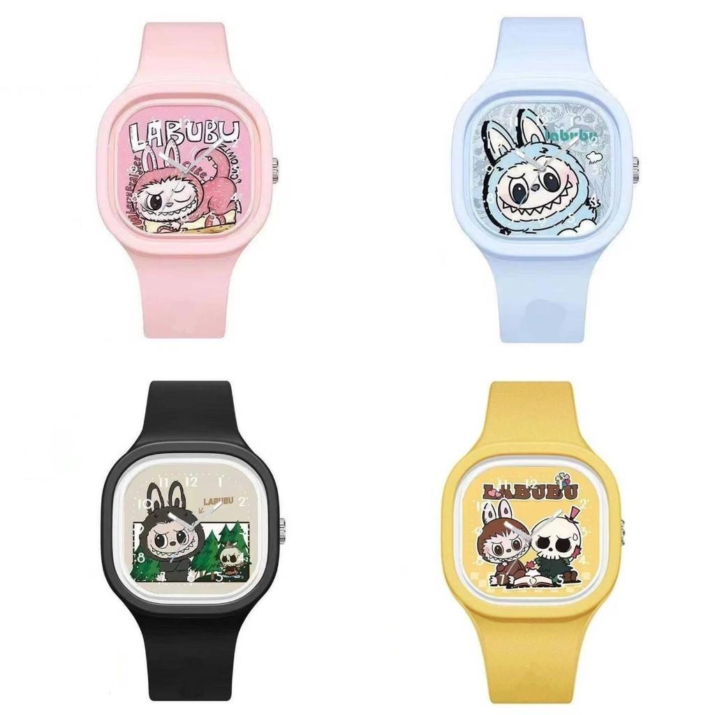 Stylish Cartoon Labubu Silicone Quartz Watch For Students And All Ages