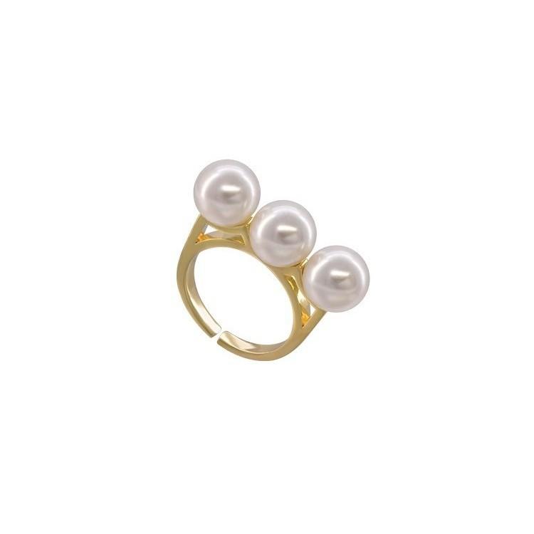 2024 New Pearl Ring For Women Elegant Design Versatile Adjustable Finger Ring