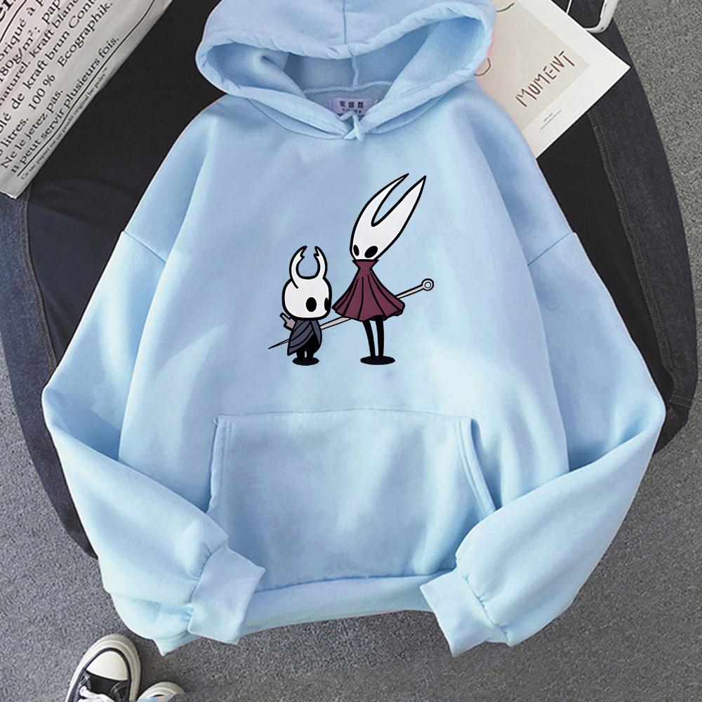Hollow Knight 2025 Nová mikina Kreslený potisk Fleece Roztomilá mikina na podzim/zimu Unisex oblečení Mikiny Pulovry