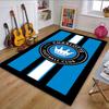Charlotte FC Logo Design Patterned carpet, non slip mat suitable for living room and bedroom sofas