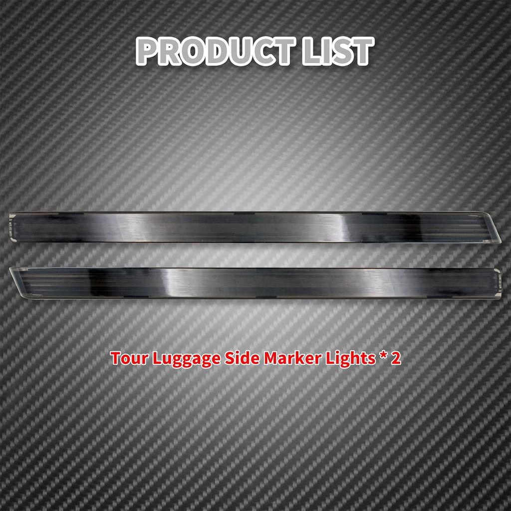 Tour Pack Accent Side Marker LED Light Fit for Harley Electra Glide Ultra FLHTC 06-19 Road Glide 11-25 Ultra Limited 14-24 CVO Limited 14-20 Tri