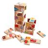 28-Piece Wooden Animal Dominoes Puzzle - Educational Toy for Children