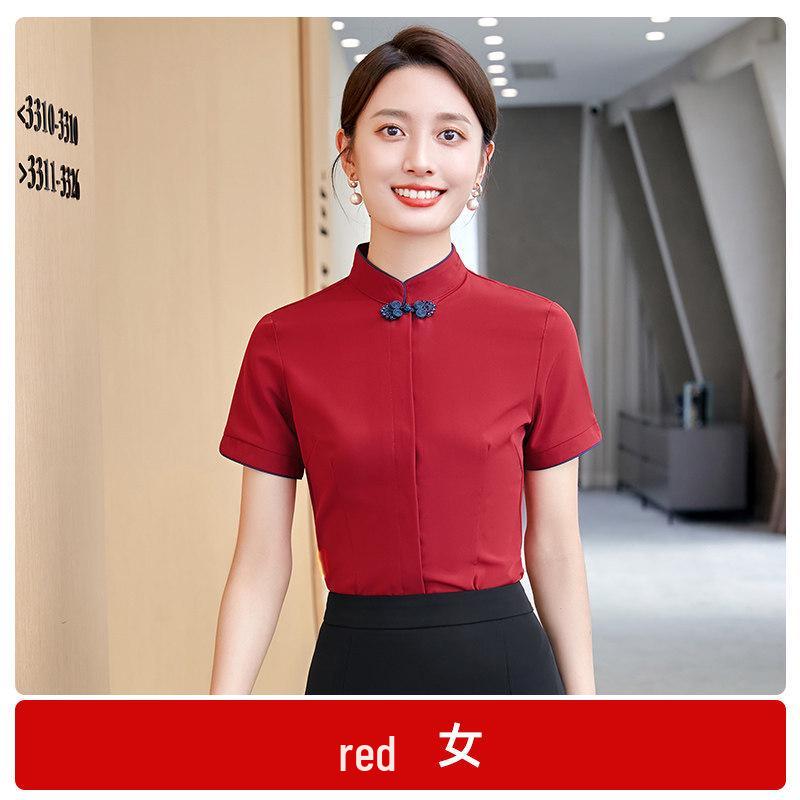 

Women s Professional Short Sleeve Shirt for Hotel Front Desk & Reception Team Leaders L