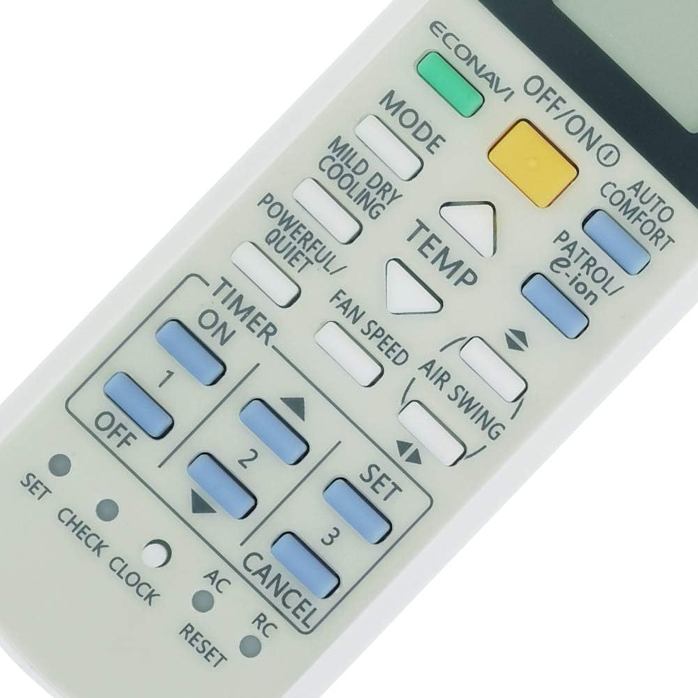 CHOUBENBEN Replacement for Panasonic Air Conditioner Remote Control A75C2913 CWA75C2913 (Display in Both Fahrenheit and Celsius)