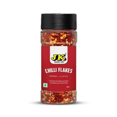 JK Red Chilli Flakes – Premium Spicy Seasoning for Cooking & Toppings 50G