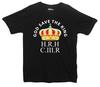 God Save The King H.R.H C.III.R Coronation With a Crown Printed T-Shirt