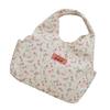 Fashionable Floral Pattern Lunch Carriers Elegant Women's Lunch Bag with Multiple Pockets Casual Work Zippered Handbag
