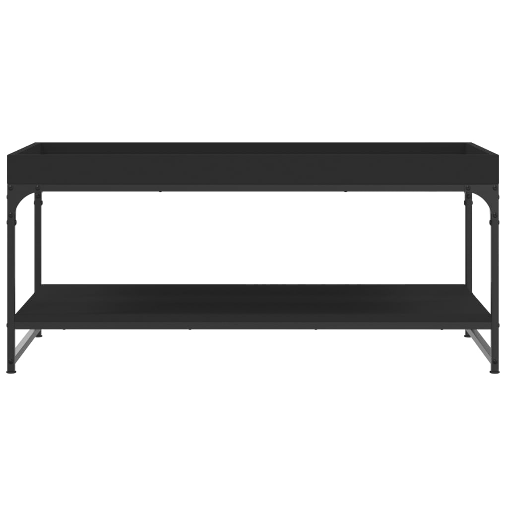 Coffee Table, Black, 100x49x45 Cm, Wood-based Material