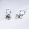 New Chinese sterling silver rose silver love ear + French premium earrings