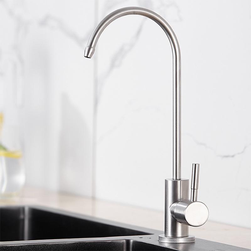 Lead-Free 304 Stainless Steel Direct-Drinking Kitchen Sink Water Purifier Faucet