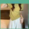 Sommer Damen T-Shirt Mit Farbblock-Design Und Polyesterstoff Für Freizeitkleidung