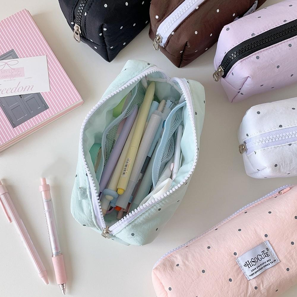 Pencil Pouch Korean Style Pen Bag Large Capacity Cloth Stationery Bag  School Supplies