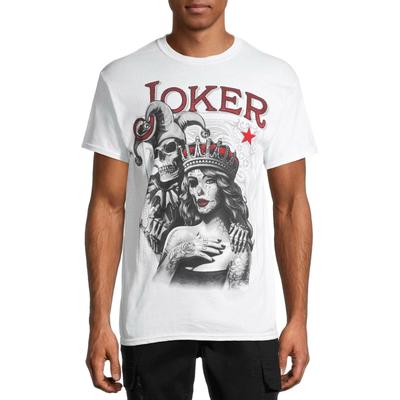 Spilla Joker Schizzo Camicia Bianca Uomo Nuova S,M, XL