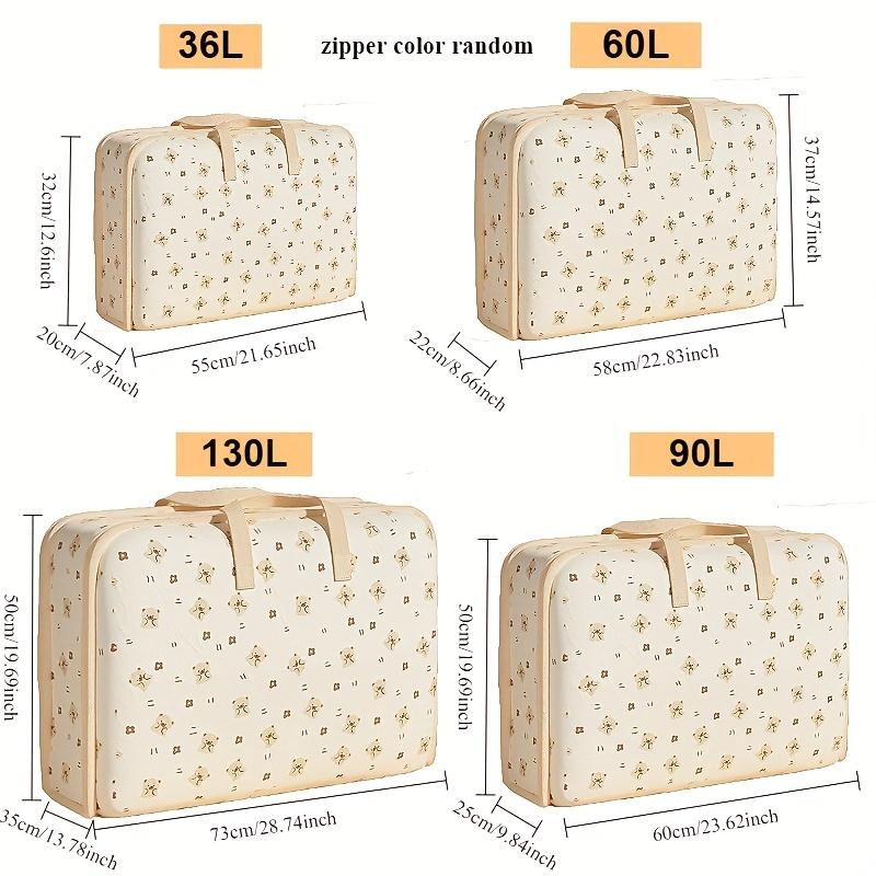 Large Quilt Clothes Storage Bag Non-Woven Dust Proof Foldable Clothing Storage Box Duvet Blanket Sorting Bag Underwear Organizer