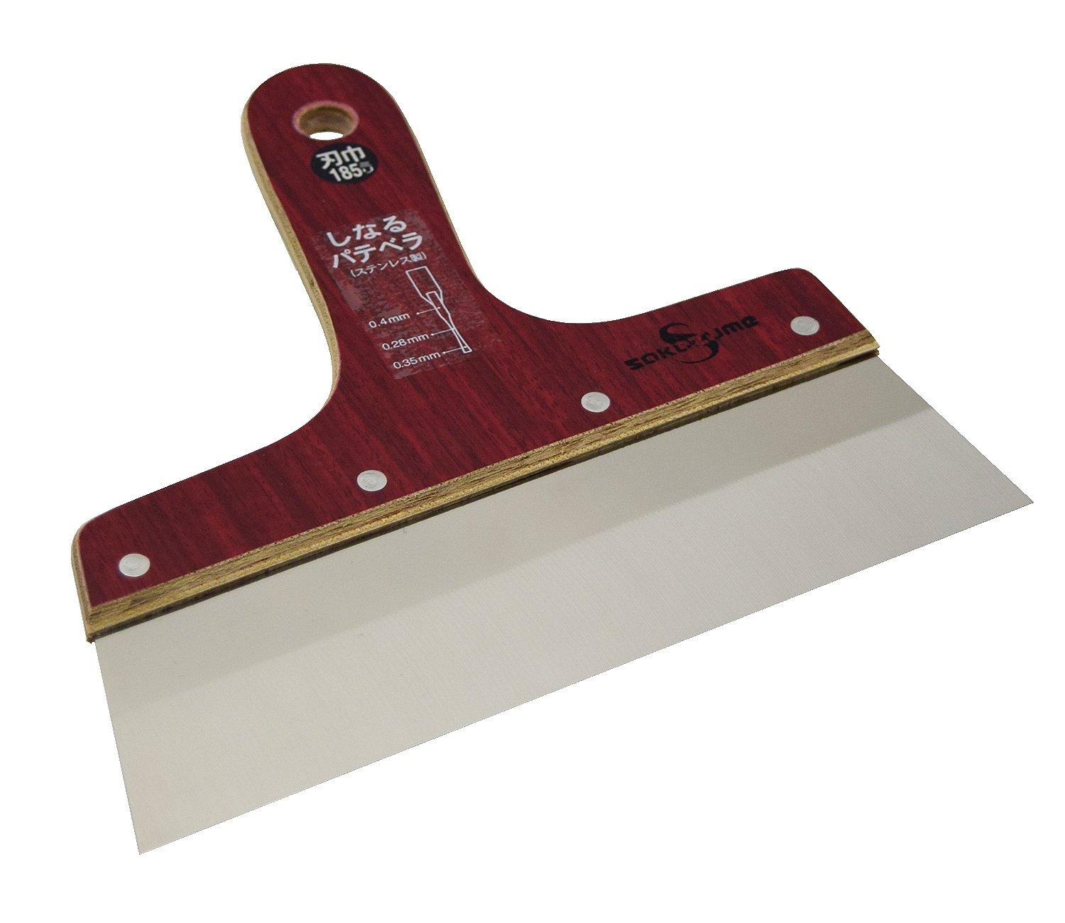 

Sakatsume Manufacturing SS Flexible Putty Spatula Thick 0.4mm No.6