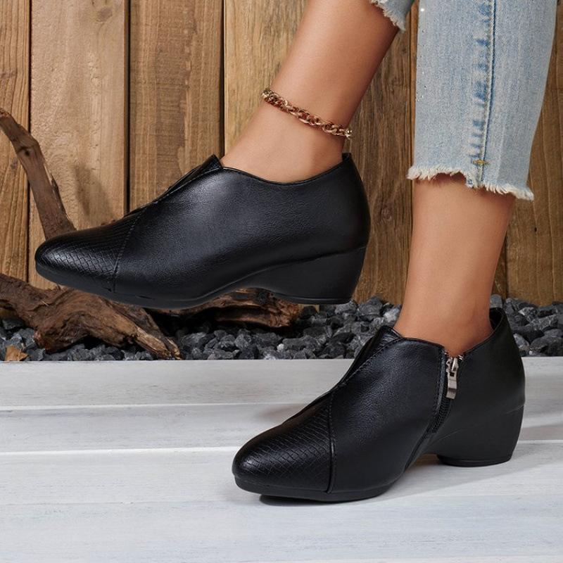 Retro-style New Soft Leather Women's Shoes, Anti-slip and Versatile Casual Single Shoes