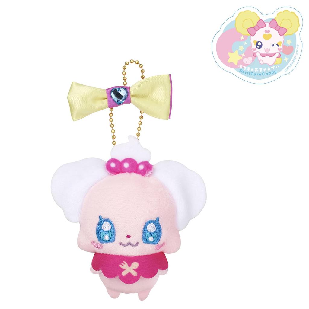 Mascot Petit Cure Pekorin Petit Cure Initial Sticker [Bandai] Ribbon-attached (Bonus Vol.3 Included)
