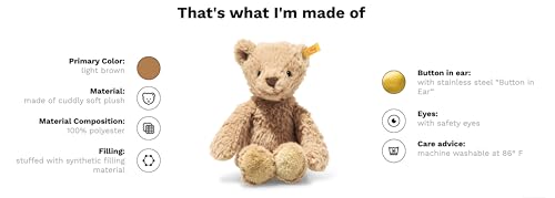 Steiff Tommy Caramel Teddy Bear, 20cm, 067174 (Official Japanese Product)