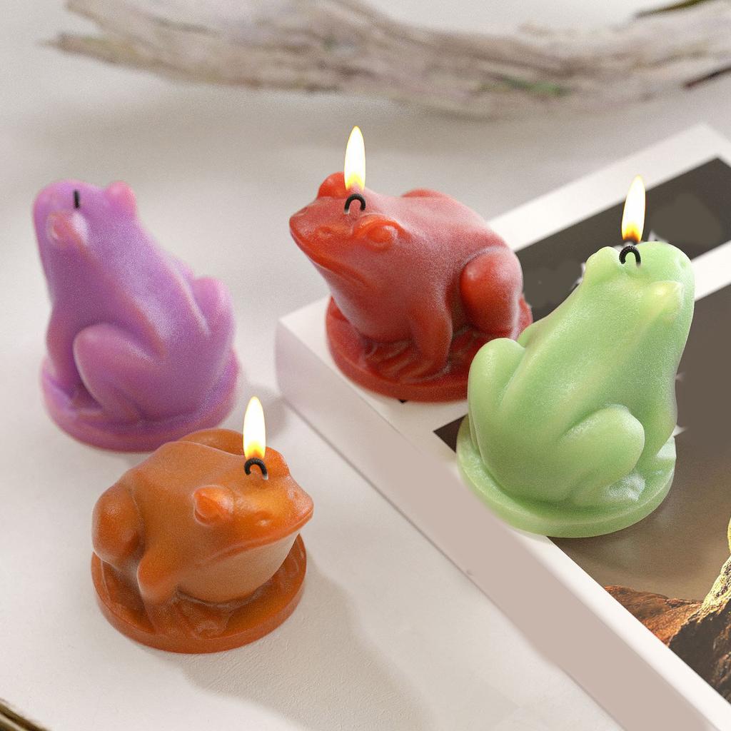 Multipurpose Sturdy Silicone Mould to Craft Frogs Candle Holders Easy Demolding Portable for Artistics Home Decoratio