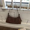 Women's Suede Shoulder Bag: Versatile, Fashionable Crossbody & Underarm Design