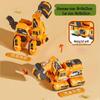 Transforming Dinosaur Inertial Toy Car: Plastic Engineering Vehicle for Kids