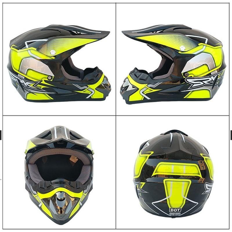 Off-road Mountain Full Face Men Motorcycle Helmet Racing Helmet  Free Gift Goggles Mask Glove