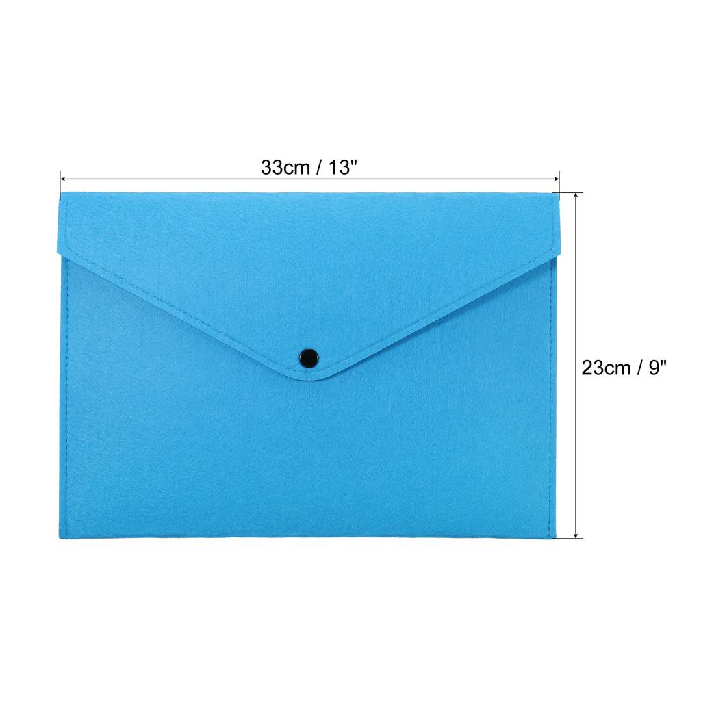 2Pcs Simple A4 Big Capacity Document Bag Felt File Bag Business Briefcase File Folder Filing Products Storage Pouch Organizer