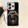 Grim Reaper Skeleton Funny Style Plating Phone Case For Xiaomi Redmi Note 14 15 Pro Plus 13 12 11 11S 11T 10 9S 9 5G Anti-Fall A