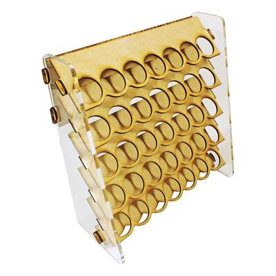 Wooden Essential Oil Display Storage Organizer 35 Grids Multifunctional Essential Oil Bottle Display Stand Holder Rack