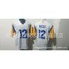 Rugby Jersey Men Cotton Embroidered NFL Los Angeles Rams Puka Nacua 13 Fan Apparel Fall