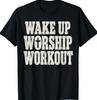 Unisex T-shirt Worship Workout Jesus Bible Christian Workout Weightlifter T-Shirt