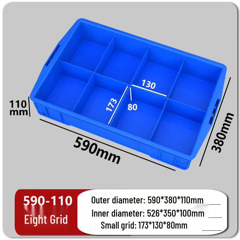 Multi-Grid Plastic Parts Storage Organizer Box