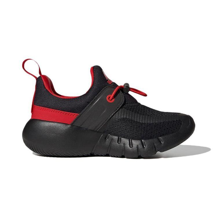 Adidas Rapidazen C Comfortable Durable Breathable Low Top Kids Running Shoes Kids Running Shoes Black Red GY6647