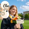Graduation Wooden Photo Frame Magnetic Decorative Stand, Creative Personalized Graduation Gift, Fridge Magnet Decoration
