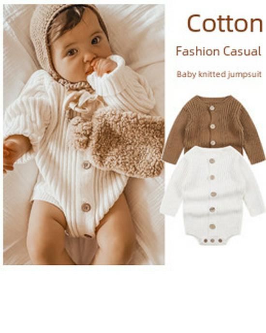 Unisex Baby Round Neck Knitted Sweater - Autumn/Winter