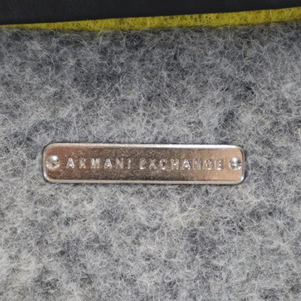 ARMANI EXCHANGE wool blend Imitation Leather Riders jacket S switching Women Used