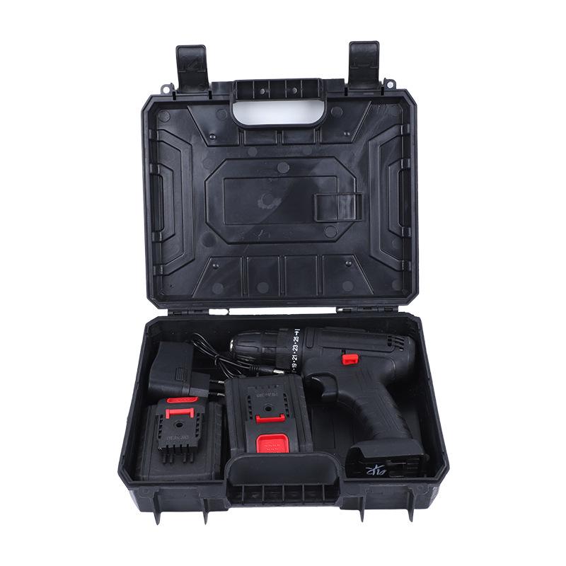 Rechargeable Brushless Lithium Electric Power Drill with Impact Drilling for Household and Screwdriver Functions