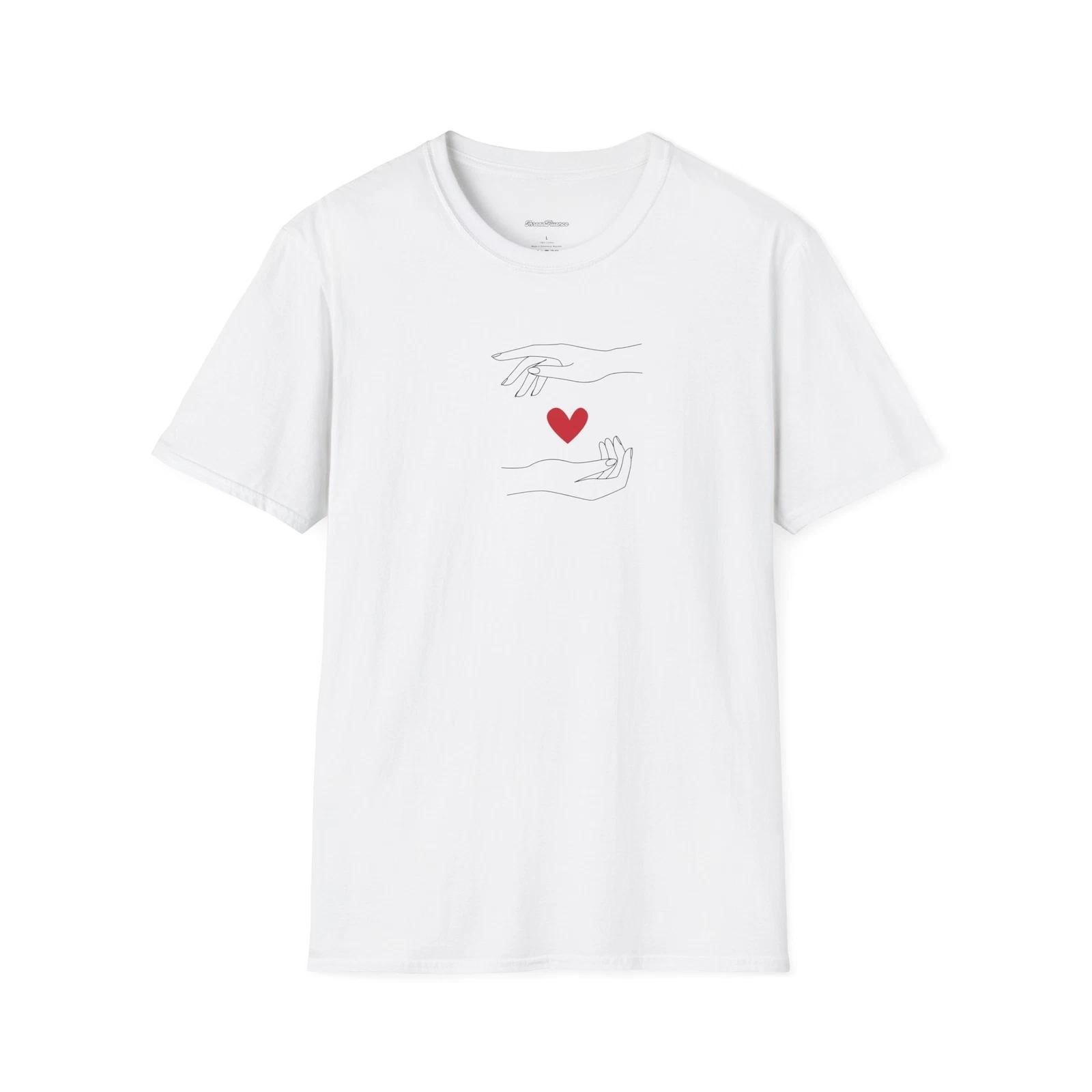 Love Heart Valentine s Day T-Shirt, Love Tee, Romantic Shirt, Couples Apparel 2XL