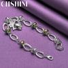 CHSHINE 925 Sterling Silver Key Lock Pendant Bracelet For Women Fashion Charm Jewelry