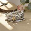 Starfish Beaded Bracelet 1 Set Bohemian Bracelets for Women Coastal