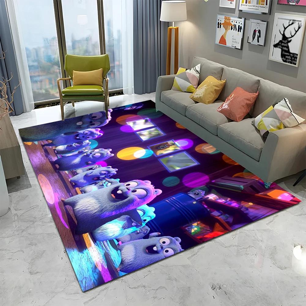 3D Grizzy and The Lemmings Cartoon Carpet Rug for Home Living Room Bedroom Sofa Doormat Decor,kids Area Rug Non-slip Floor Mat
