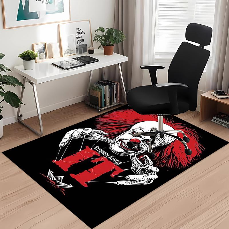Halloween horror Printed Carpet, for Office Chair Living Room Bedroom Kitchen Room Decor Gifts.