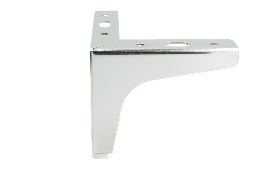 Anchor furniture leg silver chrome height 10 cm