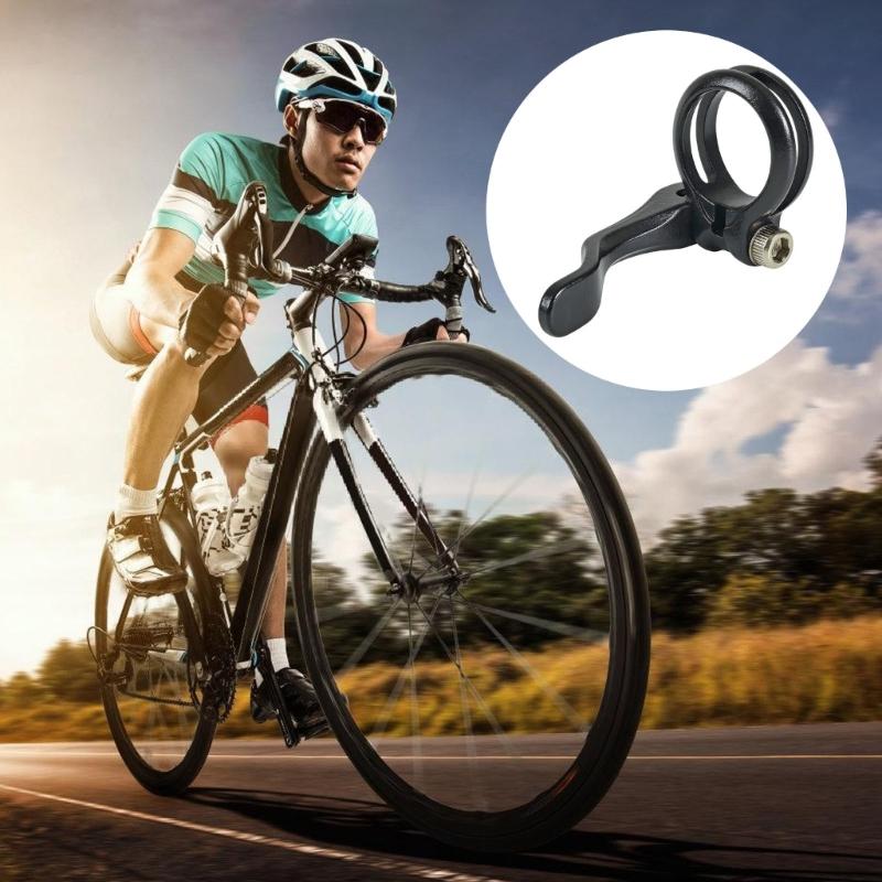 Quick Release Bicycles Seatpost Clamp Aluminum Alloy 34.9mm Seat Tube Clamp Road Bike Seat Tube Clip Easy to Install