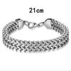 Stylish Stainless Steel Braided Hip-Hop Bracelet for Men